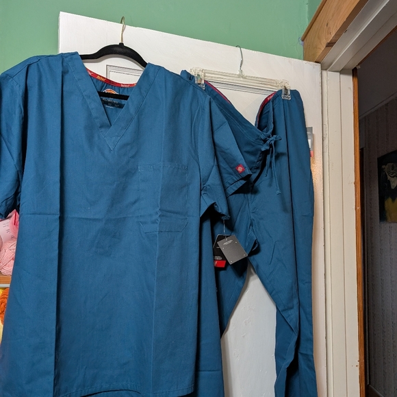 Blue Scrub Set - Picture 1 of 6